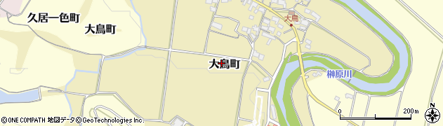 三重県津市大鳥町周辺の地図