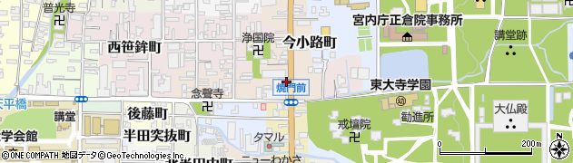 奈良県奈良市今小路町5周辺の地図