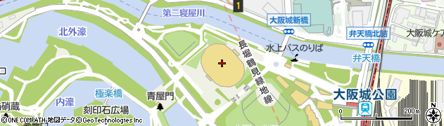 大阪城ホール周辺の地図