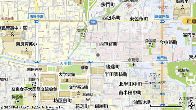 〒630-8297 奈良県奈良市北川端町の地図