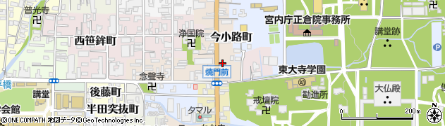 奈良県奈良市今小路町61周辺の地図