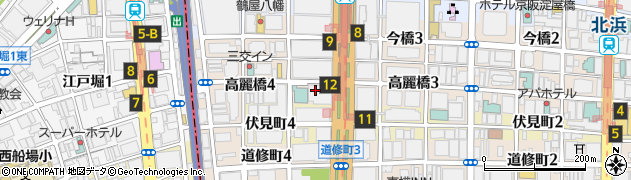 朝日生命保険相互会社　大阪統括支社周辺の地図