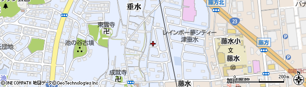 三重県津市垂水887-19周辺の地図