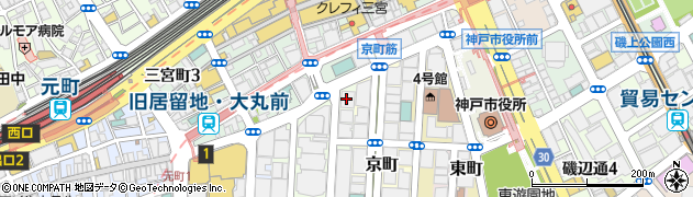 神戸信用金庫　本店周辺の地図