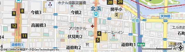 サンマルクカフェ 大阪北浜店周辺の地図