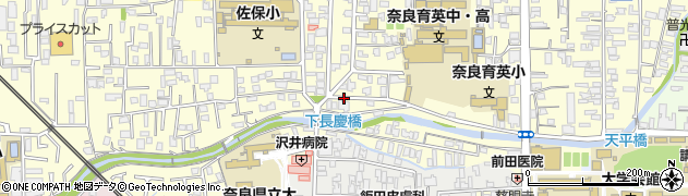 奈良県奈良市佐保川南町周辺の地図