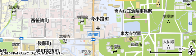 奈良県奈良市今小路町59周辺の地図