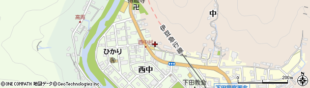 静岡県下田市中60周辺の地図