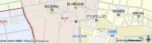 静岡県袋井市西ケ崎2793周辺の地図