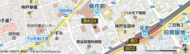 兵庫県警察本部性犯罪被害１１０番周辺の地図