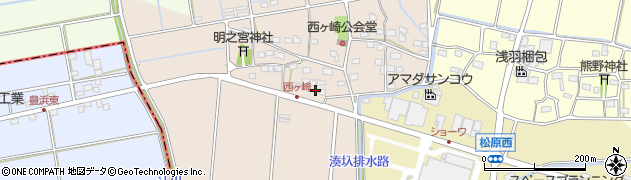 静岡県袋井市西ケ崎2312周辺の地図