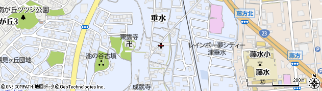 三重県津市垂水872周辺の地図