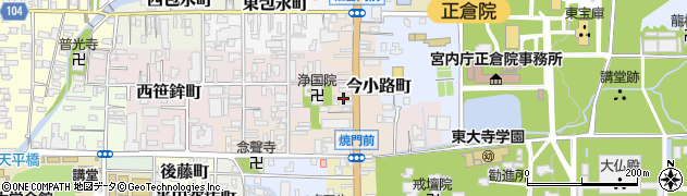 奈良県奈良市今小路町13周辺の地図