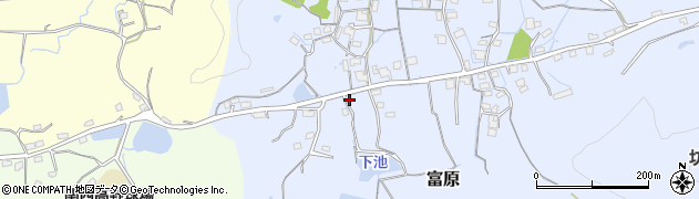 岡山県岡山市北区富原101周辺の地図