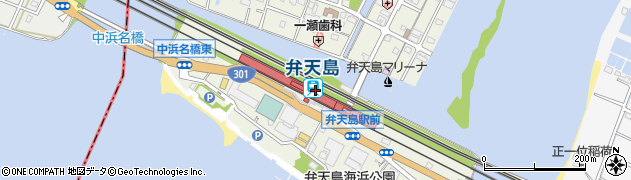 弁天島駅周辺の地図