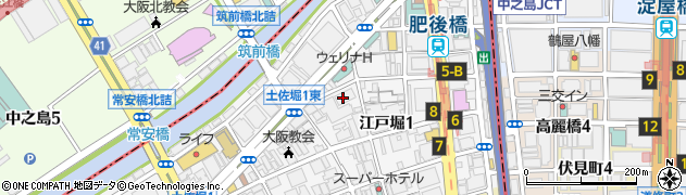 天ぷら 一宝 本店周辺の地図
