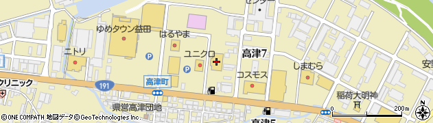 ブックセンタージャスト高津店周辺の地図