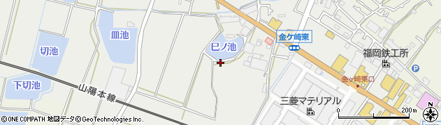 兵庫県明石市魚住町（金ケ崎）周辺の地図