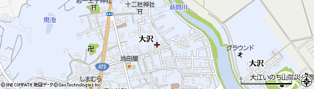 静岡県牧之原市大沢17周辺の地図