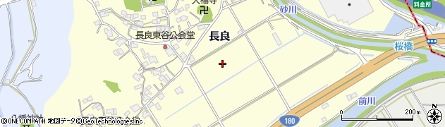岡山県総社市長良周辺の地図