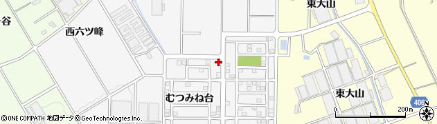愛知県豊橋市西七根町（むつみね台）周辺の地図