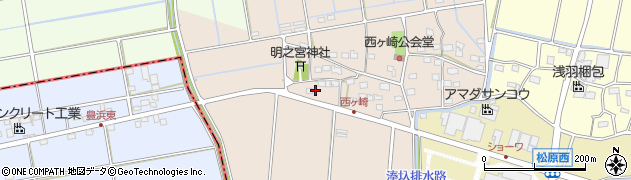 静岡県袋井市西ケ崎2291周辺の地図