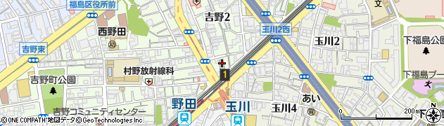 東横ＩＮＮ大阪ＪＲ野田駅前周辺の地図