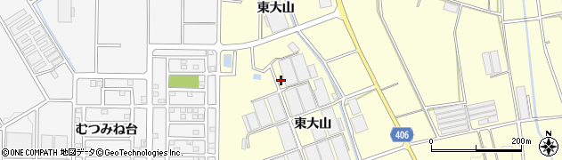愛知県豊橋市東七根町（東大山）周辺の地図