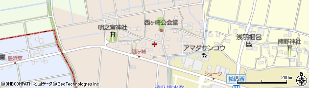 静岡県袋井市西ケ崎2316周辺の地図