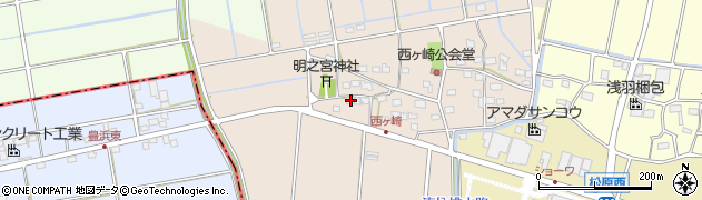 静岡県袋井市西ケ崎2296周辺の地図