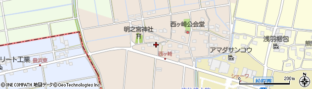静岡県袋井市西ケ崎2298周辺の地図