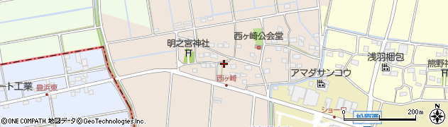 静岡県袋井市西ケ崎2304周辺の地図