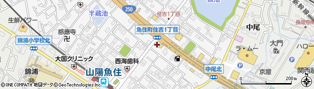 塩元帥 明石店周辺の地図