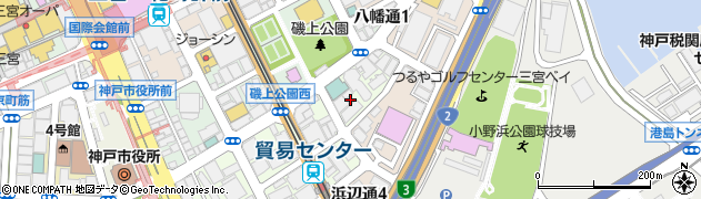 兵庫県神戸市中央区磯辺通1丁目周辺の地図