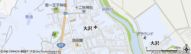 静岡県牧之原市大沢18周辺の地図