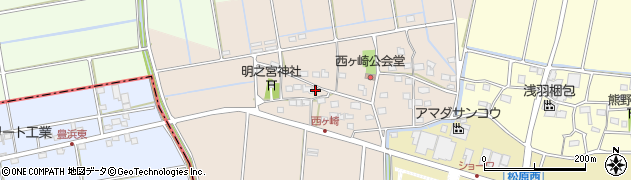 静岡県袋井市西ケ崎2373周辺の地図