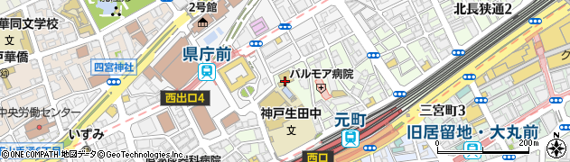神戸市立　神戸生田中学校・そだちとこころの教室周辺の地図