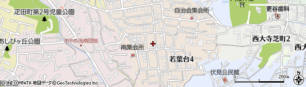 奈良県奈良市若葉台周辺の地図