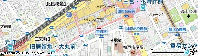 京町筋周辺の地図