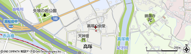 岡山県岡山市北区高塚45周辺の地図