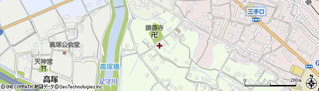 岡山県岡山市北区三手578周辺の地図