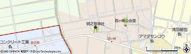 静岡県袋井市西ケ崎2388周辺の地図