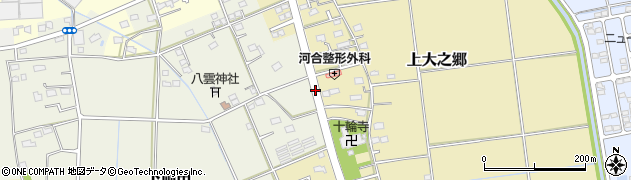 上大之郷周辺の地図