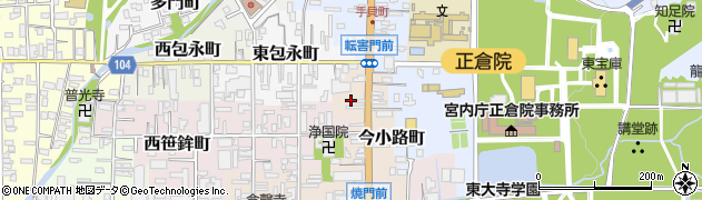 奈良県奈良市今小路町26周辺の地図
