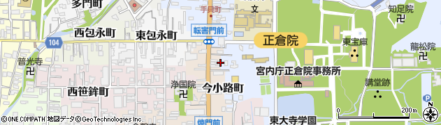 奈良県奈良市今小路町40周辺の地図
