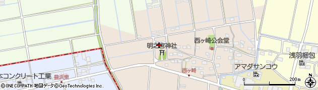 静岡県袋井市西ケ崎2487周辺の地図