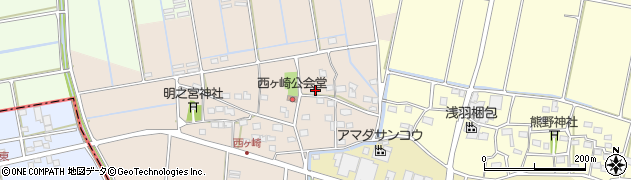 静岡県袋井市西ケ崎2358周辺の地図