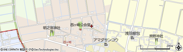 静岡県袋井市西ケ崎2353周辺の地図