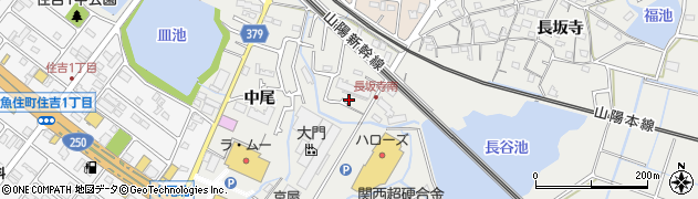 兵庫県明石市魚住町長坂寺354周辺の地図