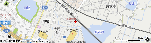 兵庫県明石市魚住町長坂寺372周辺の地図